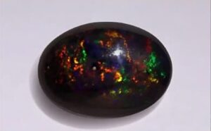 Oval Cabochon Black Opal – 9.63 ct