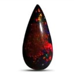Pear Cabochon Black Opal – 7.81 ct