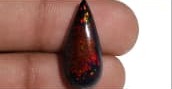 Pear Cabochon Black Opal – 7.81 ct